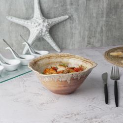 Салатник 450 мл d 17,5 см h7,5 см Pearl Coral Flower Frutti di Mare P.L. [4]