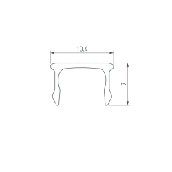 Экран ARH-PLINTUS-FANTOM-2000 Opal (Arlight, Пластик) 035644
