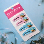 Зажимы для волос 4шт «Baby boom-Пчёлка Мими», микс 2 цвета, 5,2*1,7 см