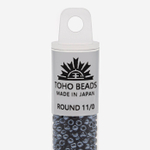 Японский бисер TOHO Round 11/0 (№81), металлизированный, непрозрачный глянцевый