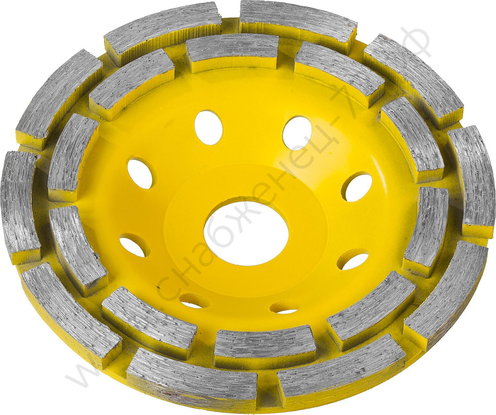 STAYER Double d 125 мм, Двухрядная алмазная шлифовальная чашка (33381-125)