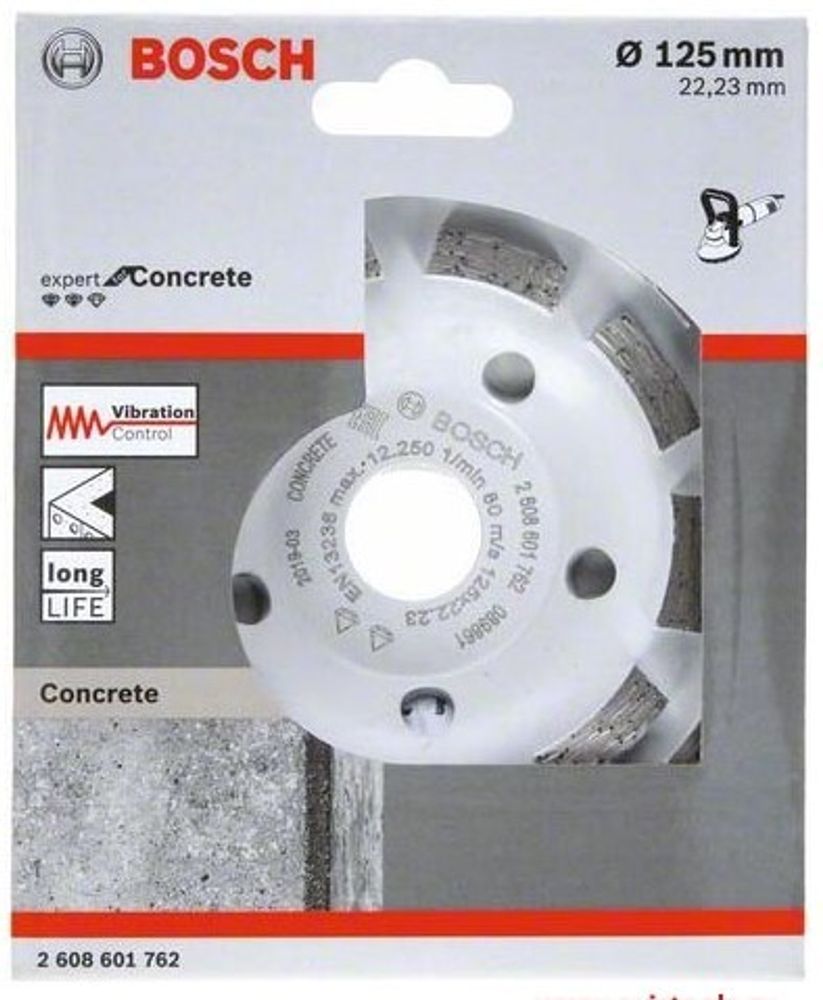 Чашка алмазная BOSCH Expert for Concrete Long Life, 125 мм, по бетону