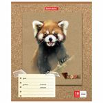 Тетрадь 18 л. BRAUBERG линия, обложка картон, "МИЛЫЕ ЗВЕРУШКИ", 403580, 5шт