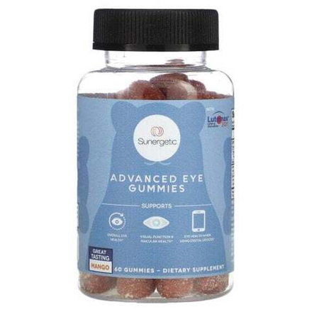 Лютеин, зеаксантин Sunergetic, Advanced Eye Gummies, манго, 60 жевательных таблеток