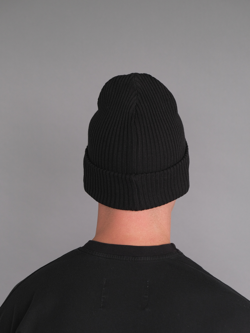 Шапка вязаная весенняя/осенняя МУЛА (ЧЕРНЫЙ) МУЖСКАЯ