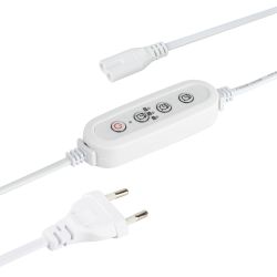 Таймер для светильника ЭРА FITO-LINETIME-2 pin (9/12/15 H)-GR с проводом 1,5 м | Аксессуары для фито светильников