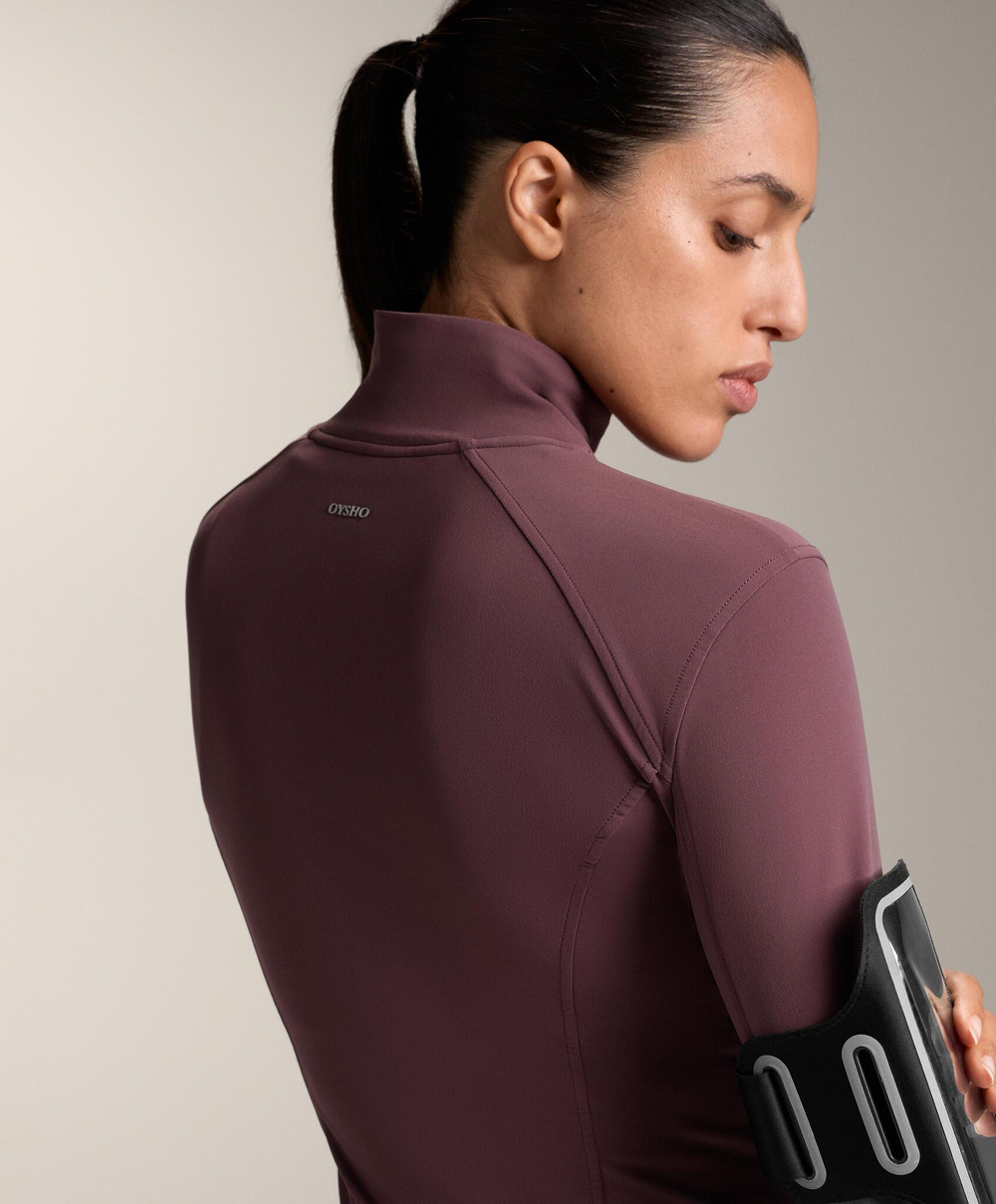 Oysho Легкая теплая куртка, бургунди