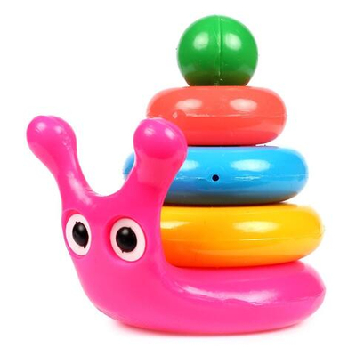 Пирамидка "Улитка" 3 кольца (Пластмастер)