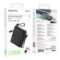 Портативный аккумулятор BOROFONE BJ70A 15000 mAh PD 20W+QC 3.0 (черный)
