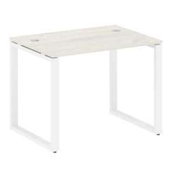 Metal System Стол письменный на О-образном м/к БО.СП-1 Дуб Наварра/Металл Белый 1000*720*750