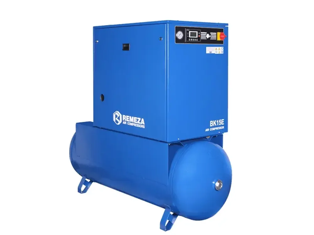Винтовой компрессор Remeza BK15E-10-500ВС на ресивере 500л с частотником