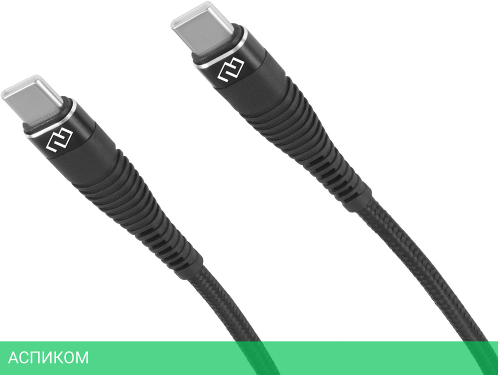 Кабель Digma USB Type-C (m) - USB Type-C (m) 1 м черный (DG-USBС-C-1M-100W)