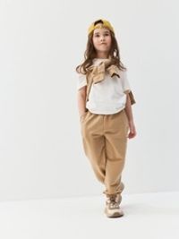 Джоггеры оверсайз "Мускатный орех" с карманами