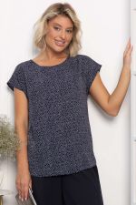 Блуза Милена (темно-синяя) Б14302-8М LT Collection