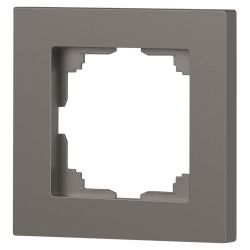 Рамка для розеток и выключателей Intro Accent 6-501-09 на 1 пост, СУ, титан | Intro