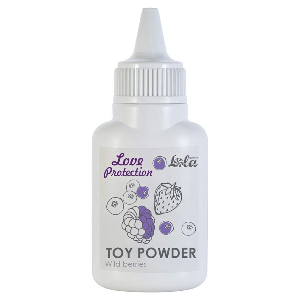 Пудра для игрушек ароматизированная Love Protection Лесные ягоды 15 гр (Цвет: белый)