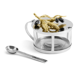 Сахарница с ложкой 200мл Michael Aram Оливковая ветвь