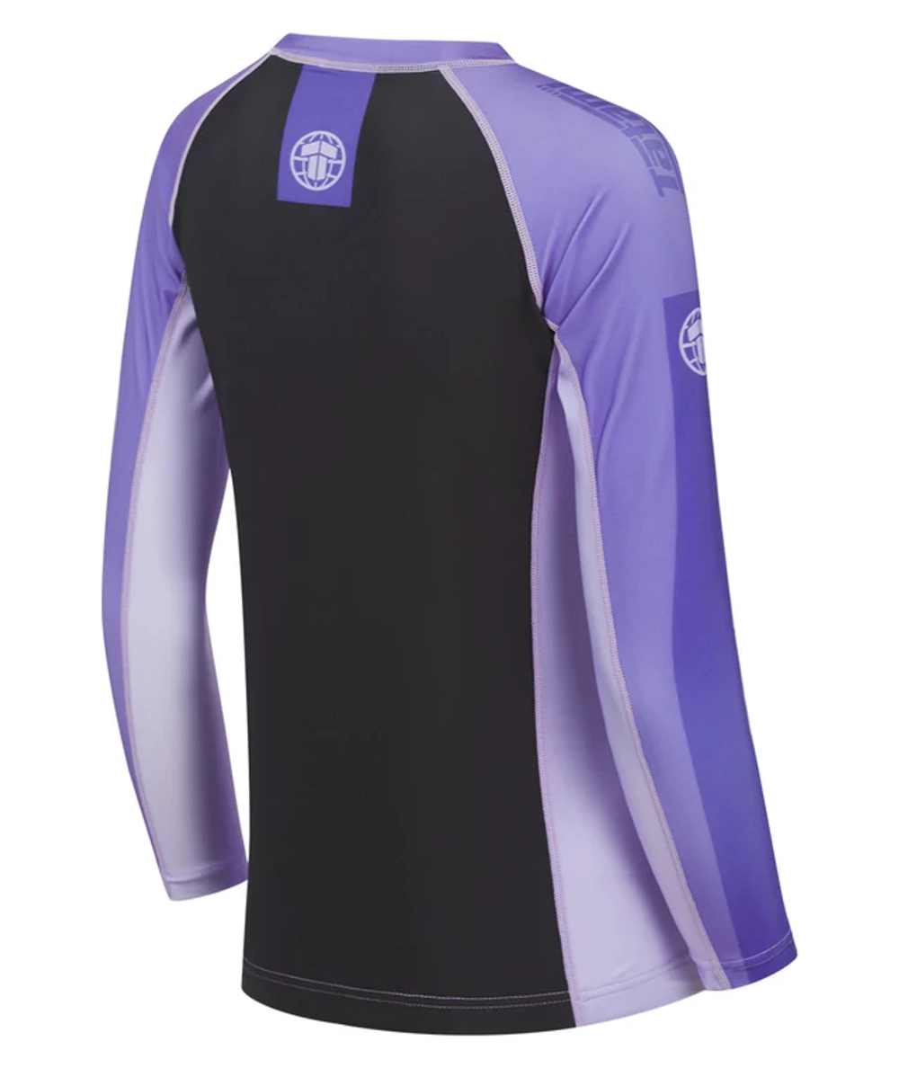 Женский Рашгард Tatami CONTRAST - PURPLE & BLACK длинный рукав