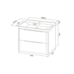 Тумба подвесная IDDIS Cloud X, 70 см, белый, CLX70W0i95