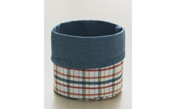 Корзина для хранения Zara Home, хлопок, синий, 9230/049