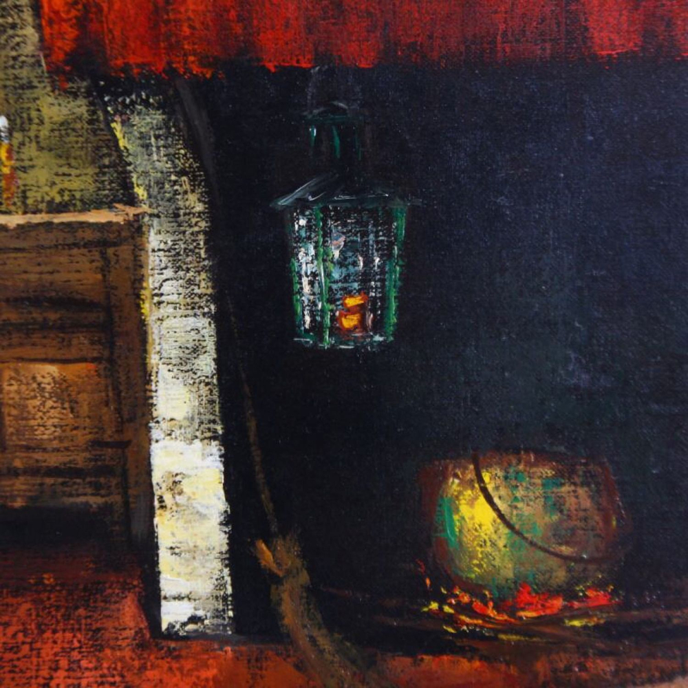 Винтаж: Картина: «Interieur flamand / Фламандский интерьер»