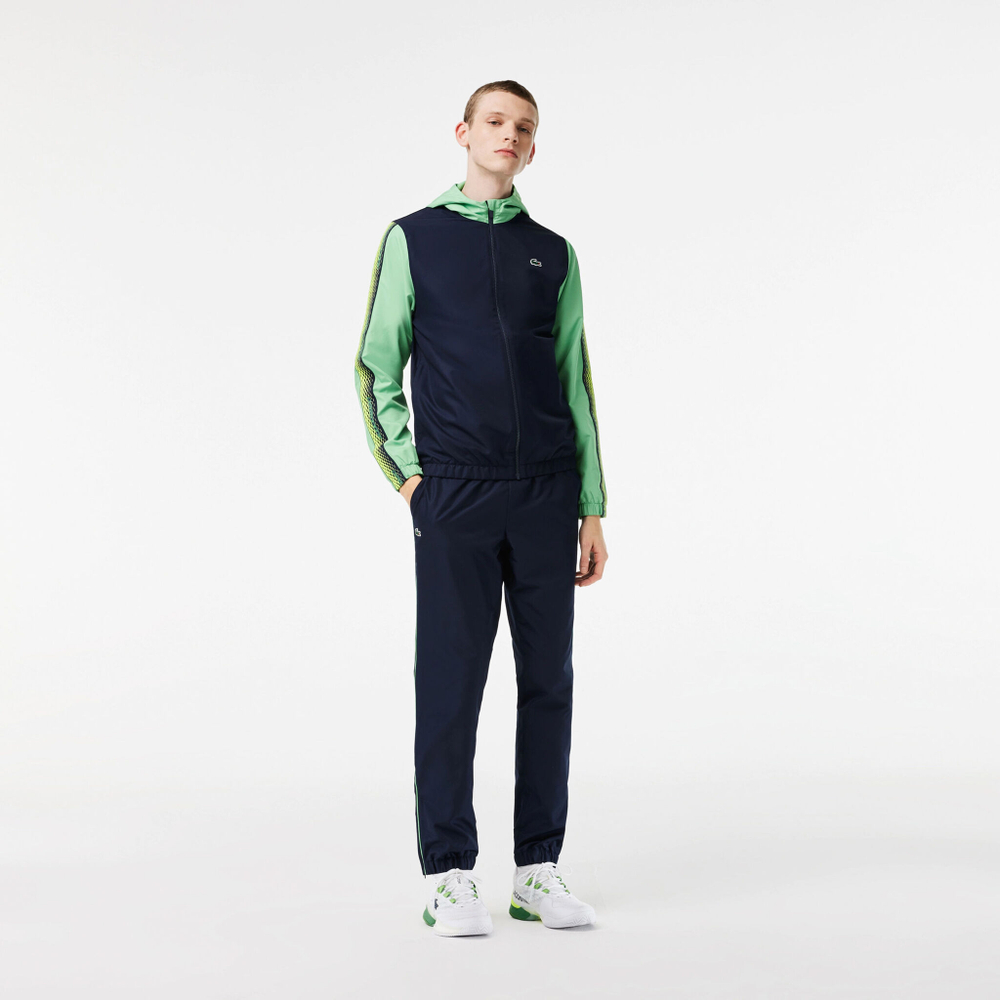 Мужские теннисные Костюмы Lacoste Tracksuit Men - Blue, Green