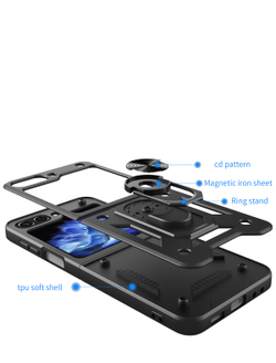 Чехол с кольцом Bumper Case для Samsung Galaxy Z Flip 6