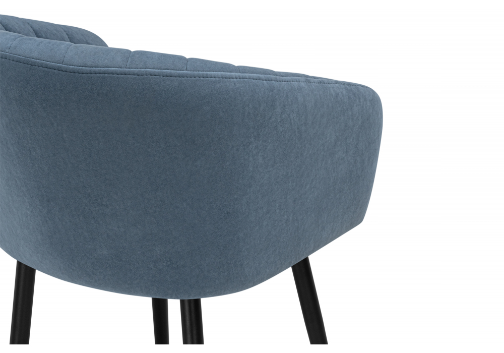 Стул на металлокаркасе Woodville Моншау marseille 30 данс, черный, ножки черные