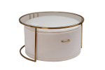 Стол журнальный Garda Decor Garda Decor с Пуф Garda Decorом 84.5*84.5*47 см