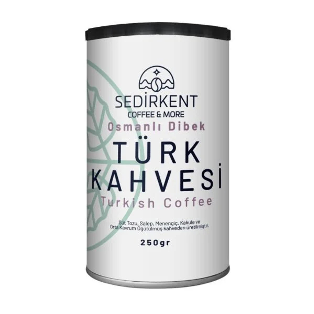 Кофе турецкий  с мастикой ,карамелью,шоколадом и лесного ореха (SEDIRKENT TURK KAHVESI DIBEK), SEDIRKENT, 250гр