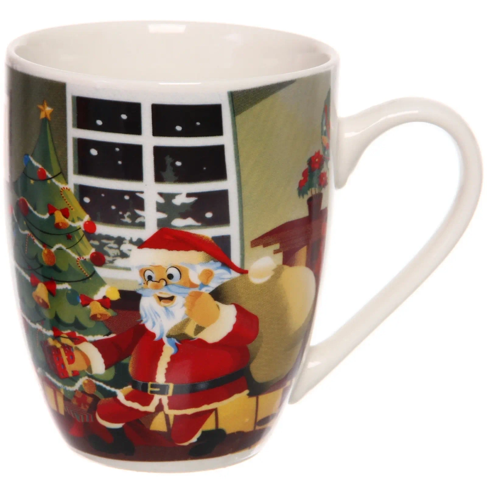 Кружка керамическая 350мл «Красота зимней ночи», микс рисунков