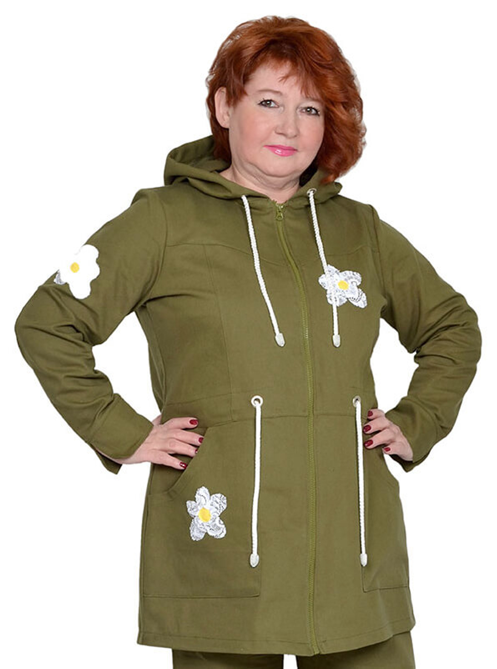 Жакет джинсовый Луговые цветы