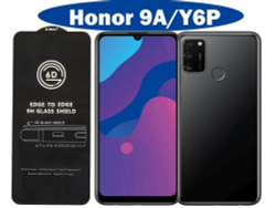 Защитное стекло на дисплей с олеофобным покрытием для Honor 9a и Y6P, черные рамки, G-Rhino