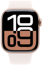 Apple Watch Series 10 46mm Rose Gold Aluminum Case with Light Blush Sport Band (S/M)