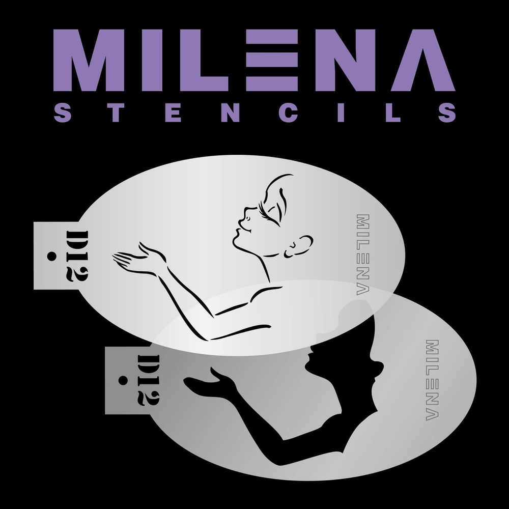 Трафарет Milena D12