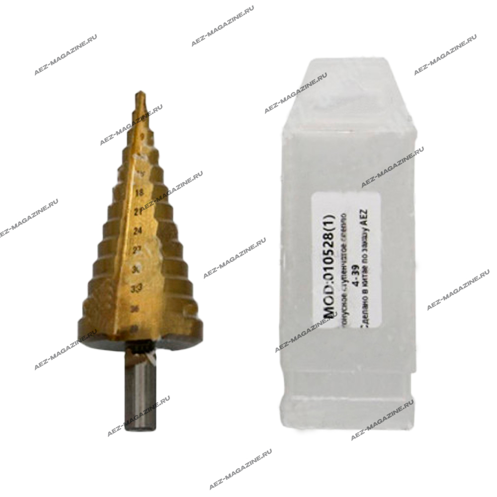 конусное ступенчатое сверло 4-39