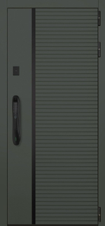 Стальная дверь "Ferrum" с зеркалом (биометрический замок). Заказная модель.