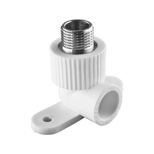 Угольник полипропиленовый 25х1/2" НР с креплением TEBO