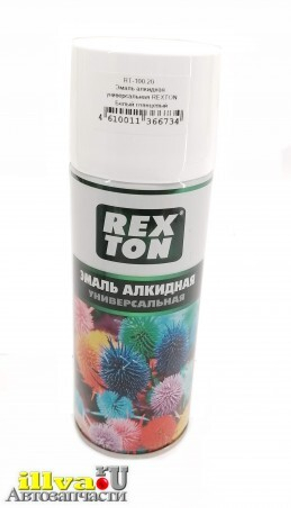 Аэрозоль универ белая матовая  REXTOH 520 мл RT-100,30
