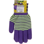 Перчатки нейлоновые «Садовник» с ПВХ точкой, фиолетовые 8 р-р ДоброСад