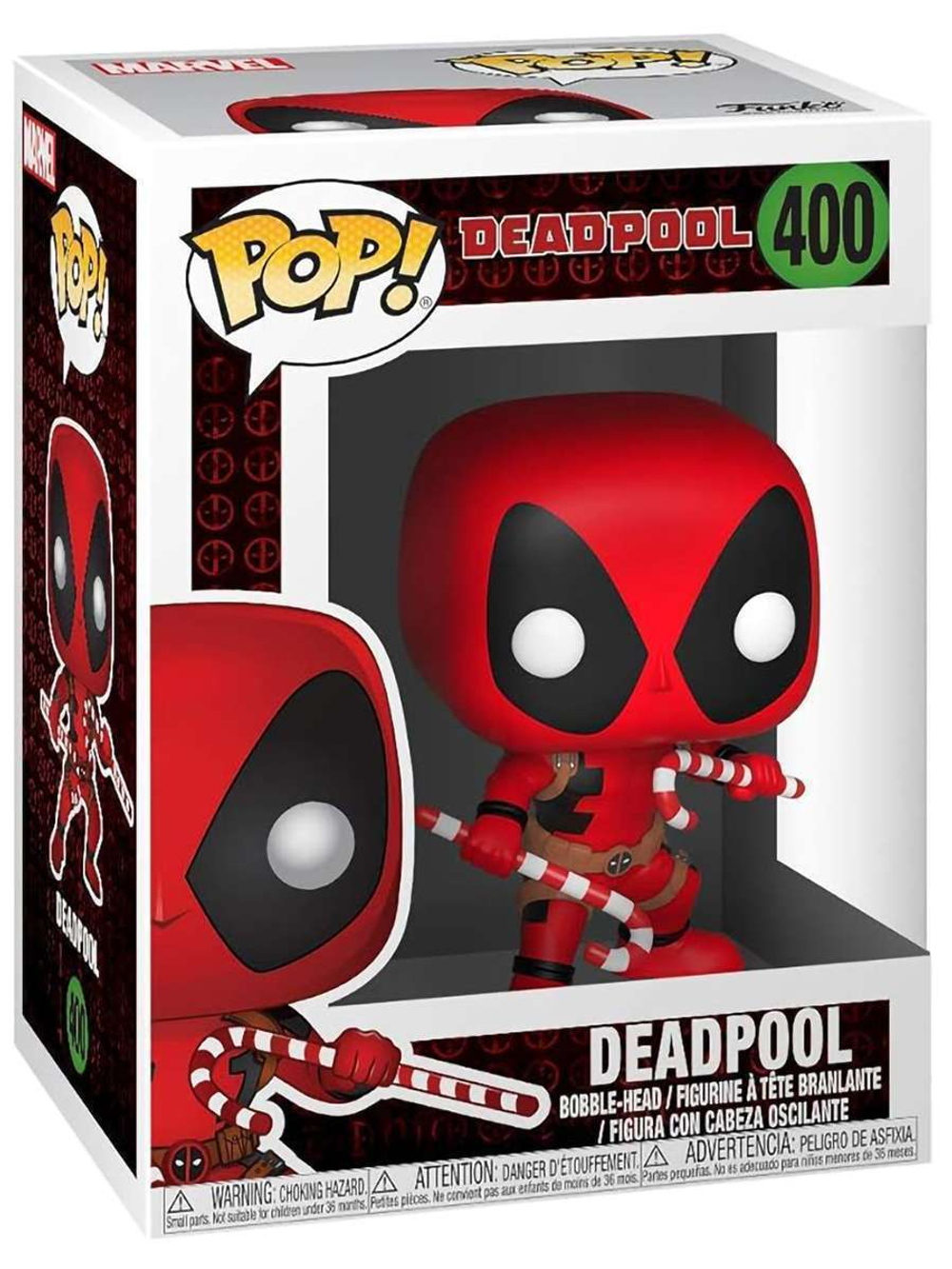 Фигурка Funko POP! Bobble Marvel Holiday Deadpool w/ Candy Canes (400) 33985