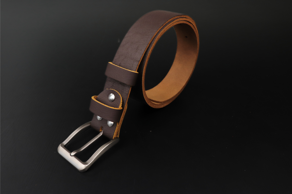 Ремень темный шоколад + Плита Слон 40мм