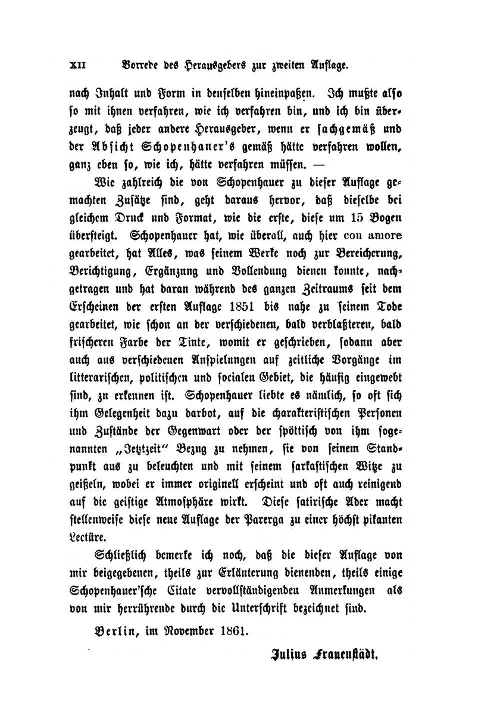 Parerga und Paralipomena: Kleine philosophische Schriften. Band 1 | Артур Шопенгауэр