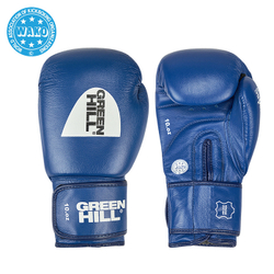 BGS-1213w Кикбоксерские перчатки Super Star WAKO Approved синие