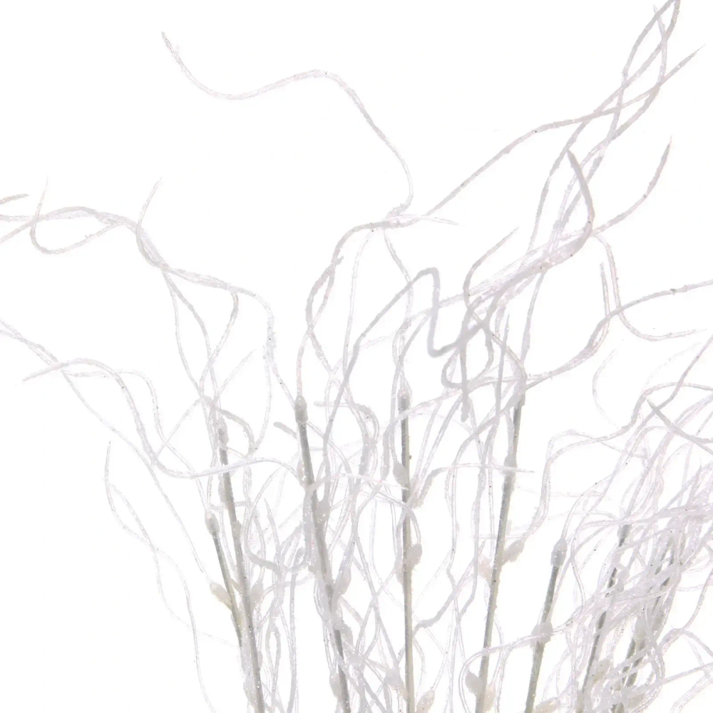Ветка декоративная «Морозное солнце» 40 см, Белый