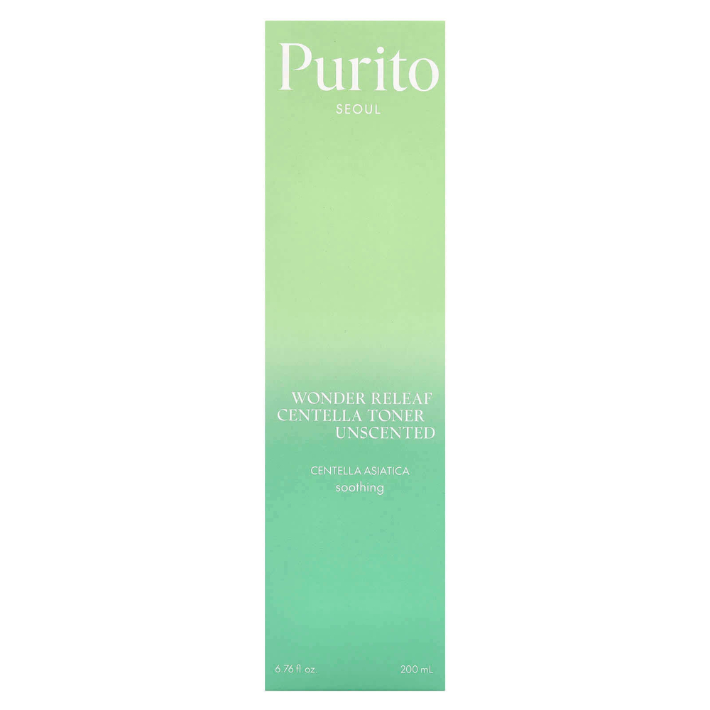 Purito, Wonder Releaf Centella, тоник с центеллой, без запаха, 200 мл (6,76 жидк. унц.)
