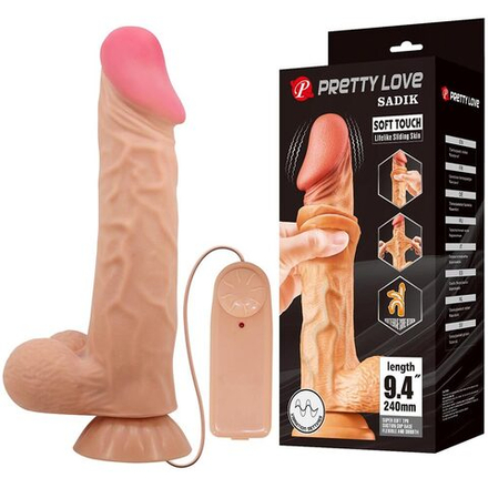 Вибратор с эффектом скользящей кожи Pretty Love BW-008104ZR-1