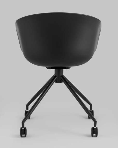 Офисный стул Hey, черный, черная рогожка