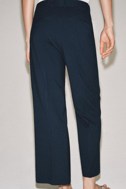 ZARA БРЮКИ В ПОЛОСКУ — ZW COLLECTION, МОРСКОЙ СИНИЙ