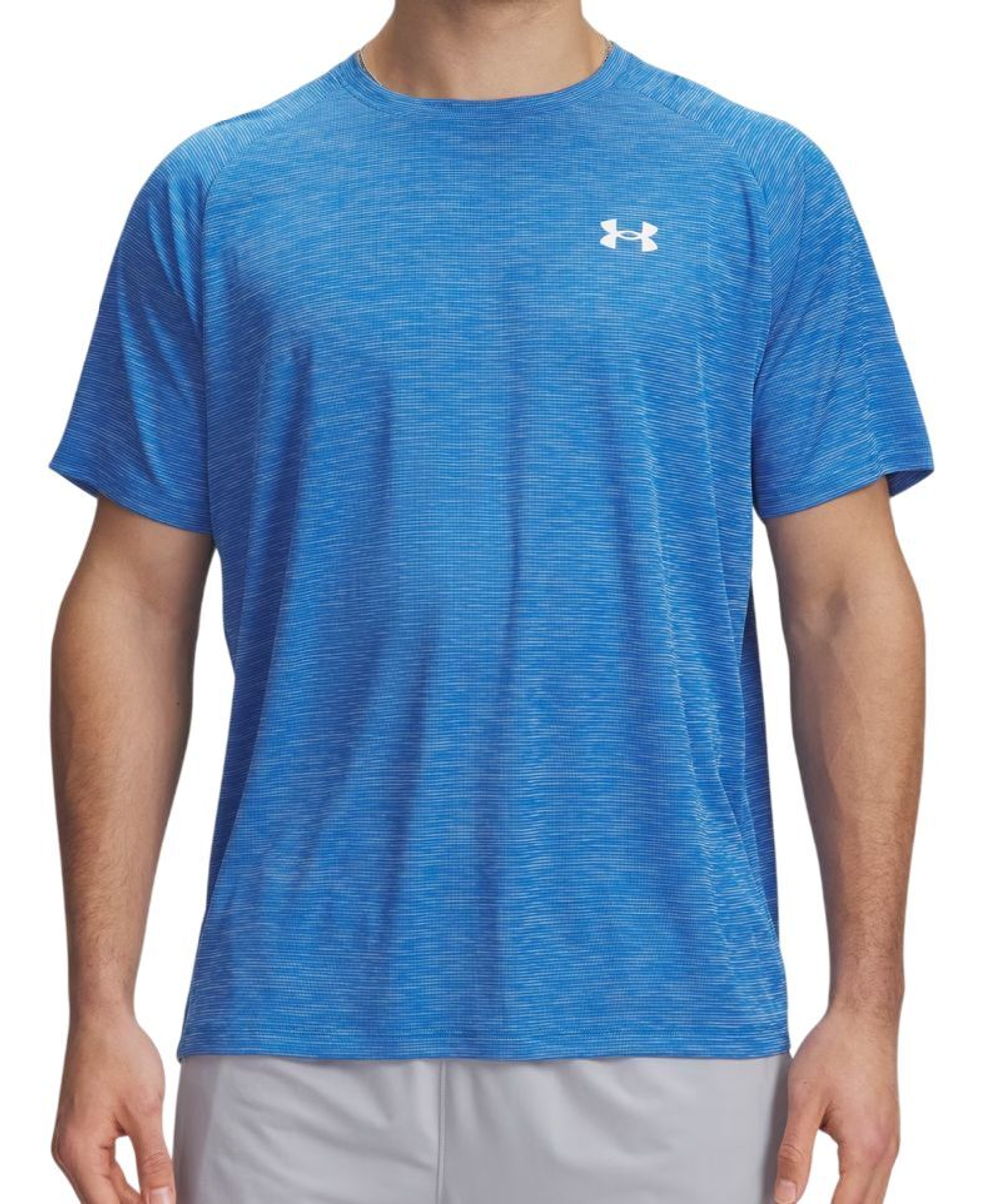 Теннисная футболка Under Armour Tech Textured Short Sleeve - ether blue